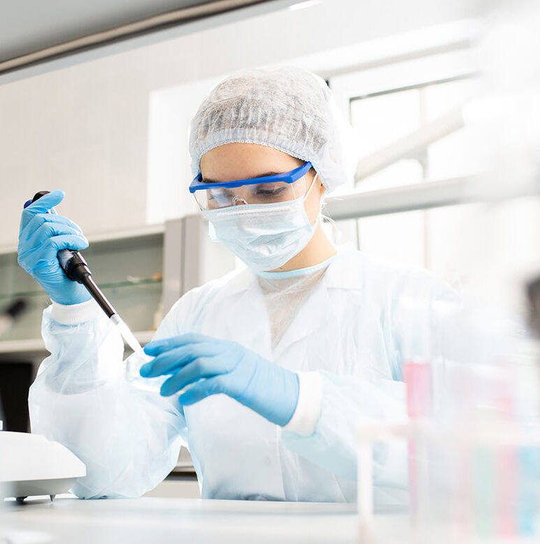 chemist in a lab